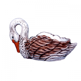 Cygne petit modèle peint