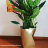 Pot Torsadé vice 50 cm en résine polyester, livraison partout au Maroc