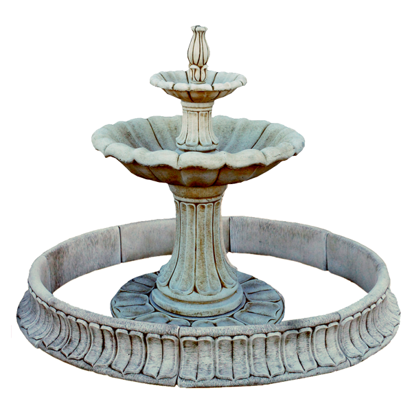 Fontaine Printemps moyenne avec Etang