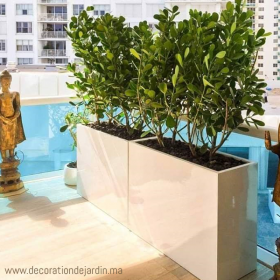 Jardinière résine Rectangulaire en résine livraison partout au Maroc.