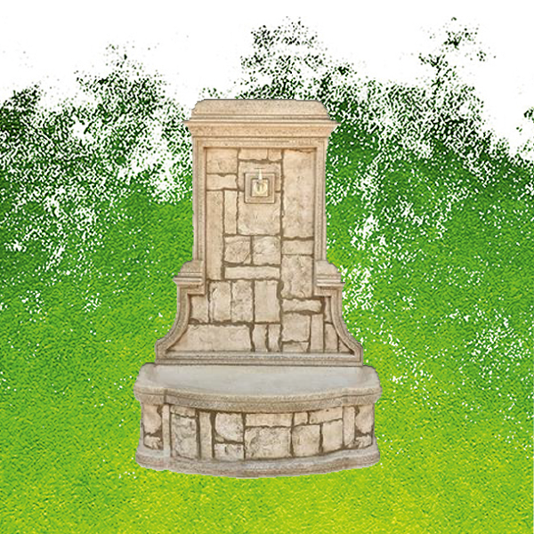 fontaine murale Rustique en pierre, design moderne, rabat, maroc