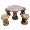 Salon de jardin Troncs Peint