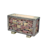 Jardinière de Damas Peint 65 cm