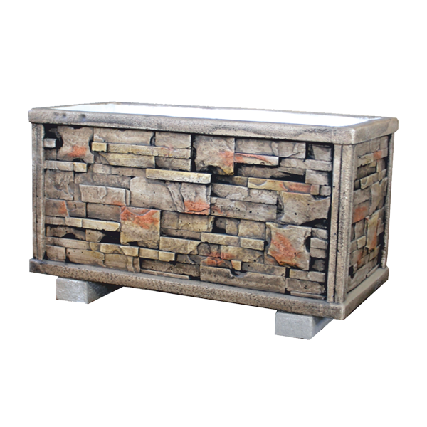 Jardinière de Damas Peint 80 cm