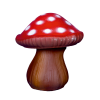 Champignon moyen peint