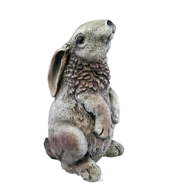 Lapin debout peint